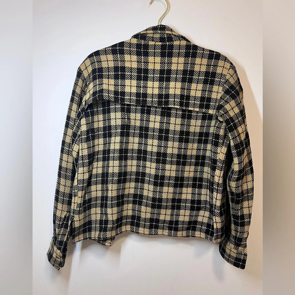 White Stag Checkered Plaid Shirt Jacket - Picture 10 of 12